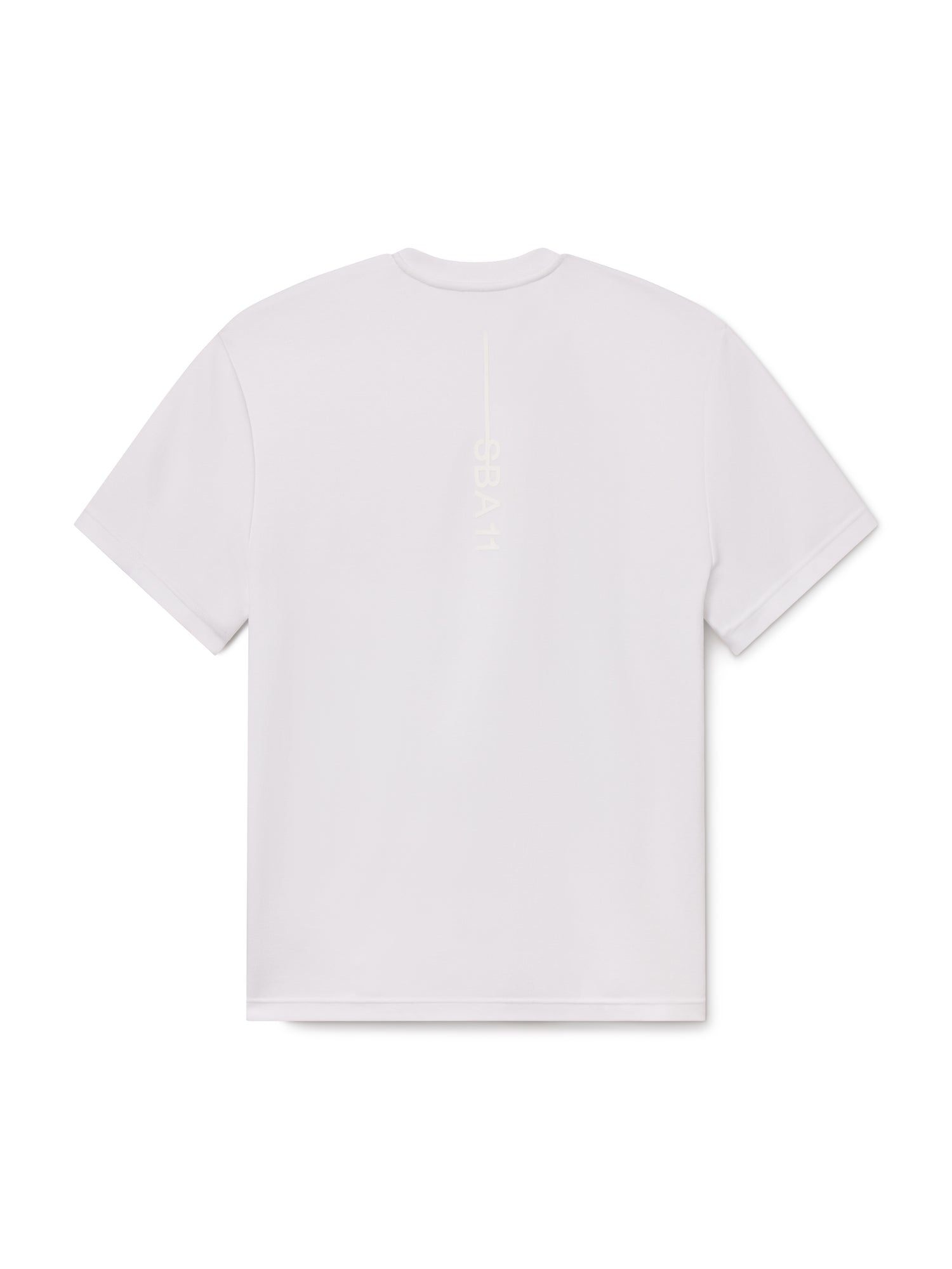 Bristol Tee White Space back flat lay