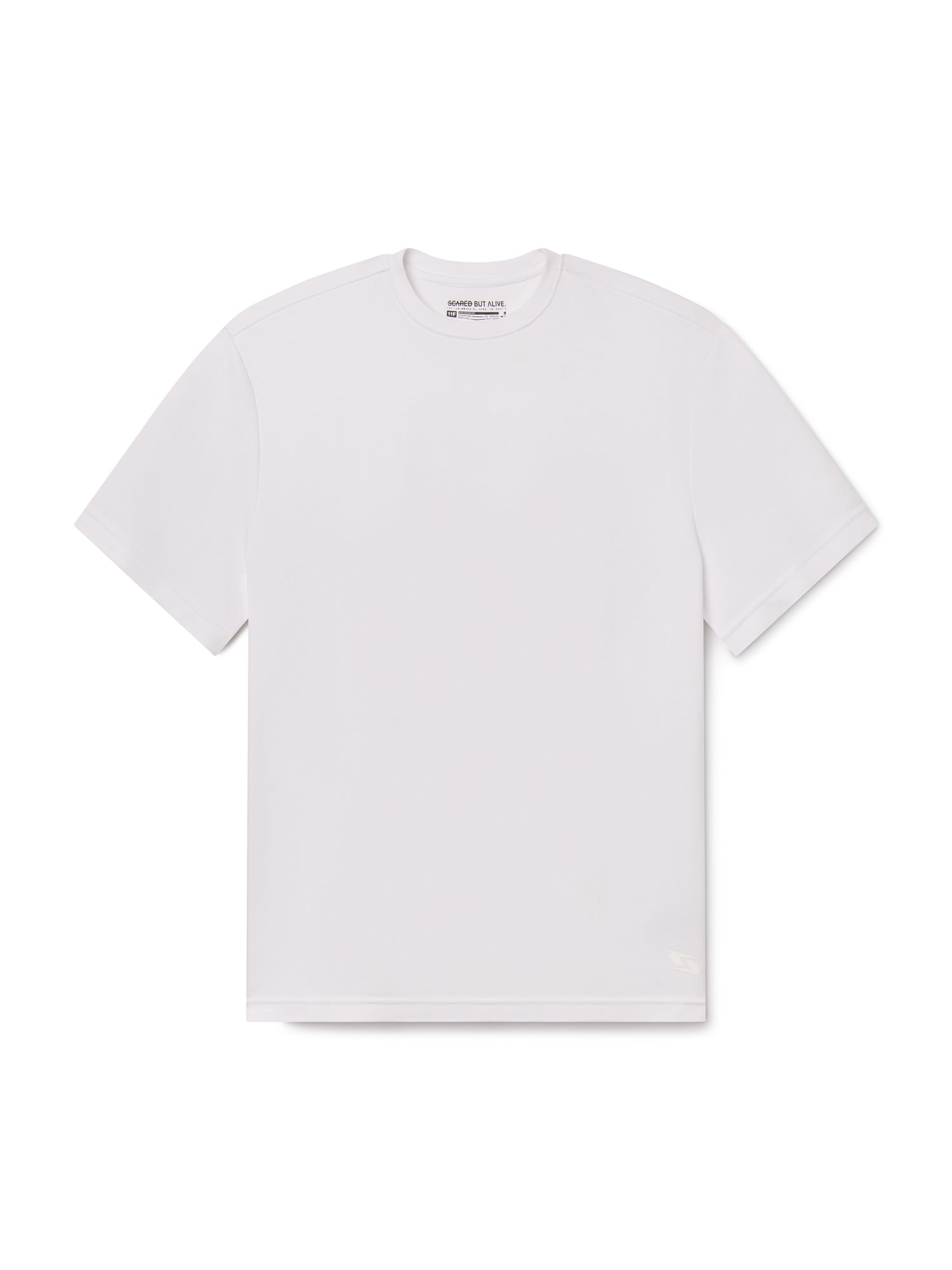 Bristol Tee White Space front flat lay