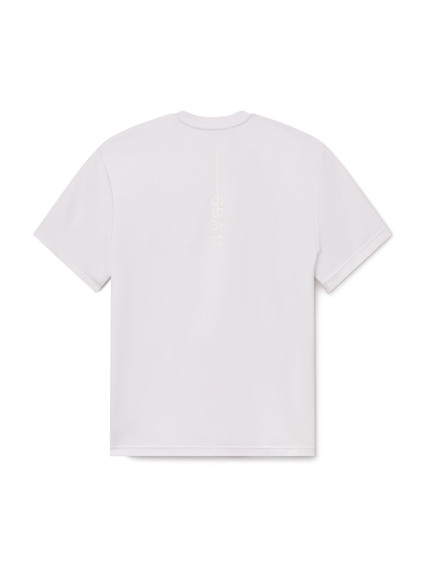 Bristol Tee White Space back flat lay