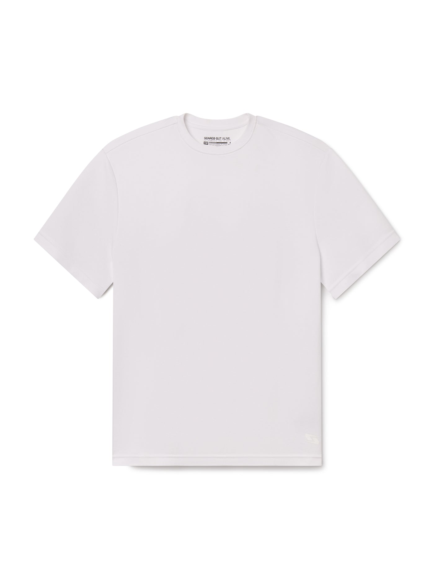 Bristol Tee White Space front flat lay
