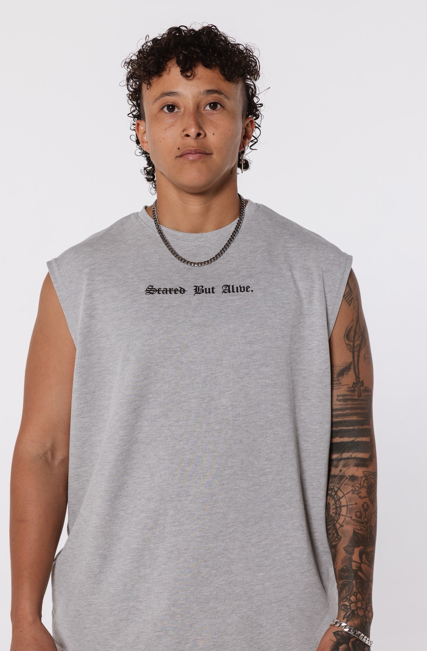 London Tank Shadow Heather front fit on second model