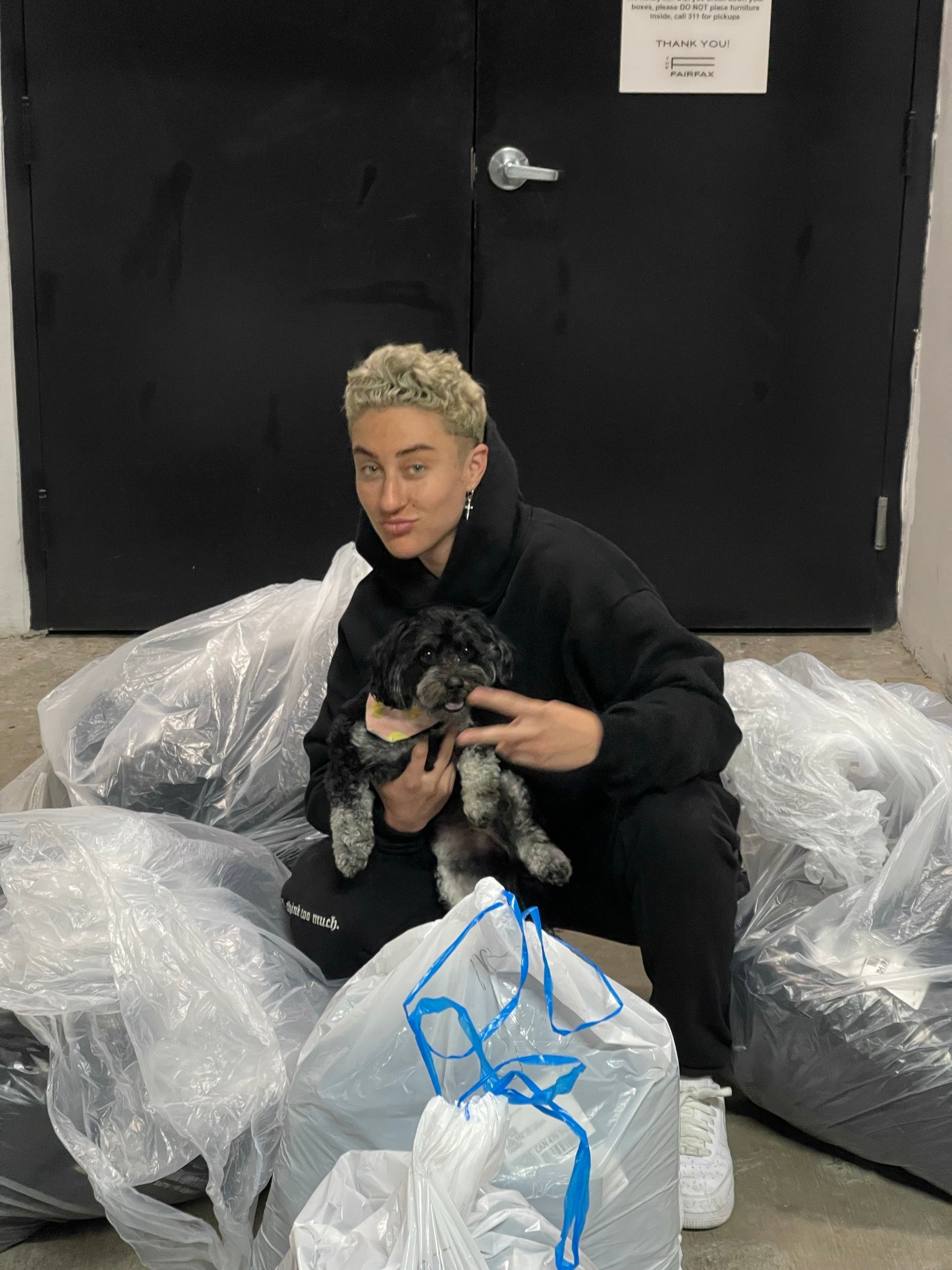 Founder surrounded by launch orders in Los Angeles