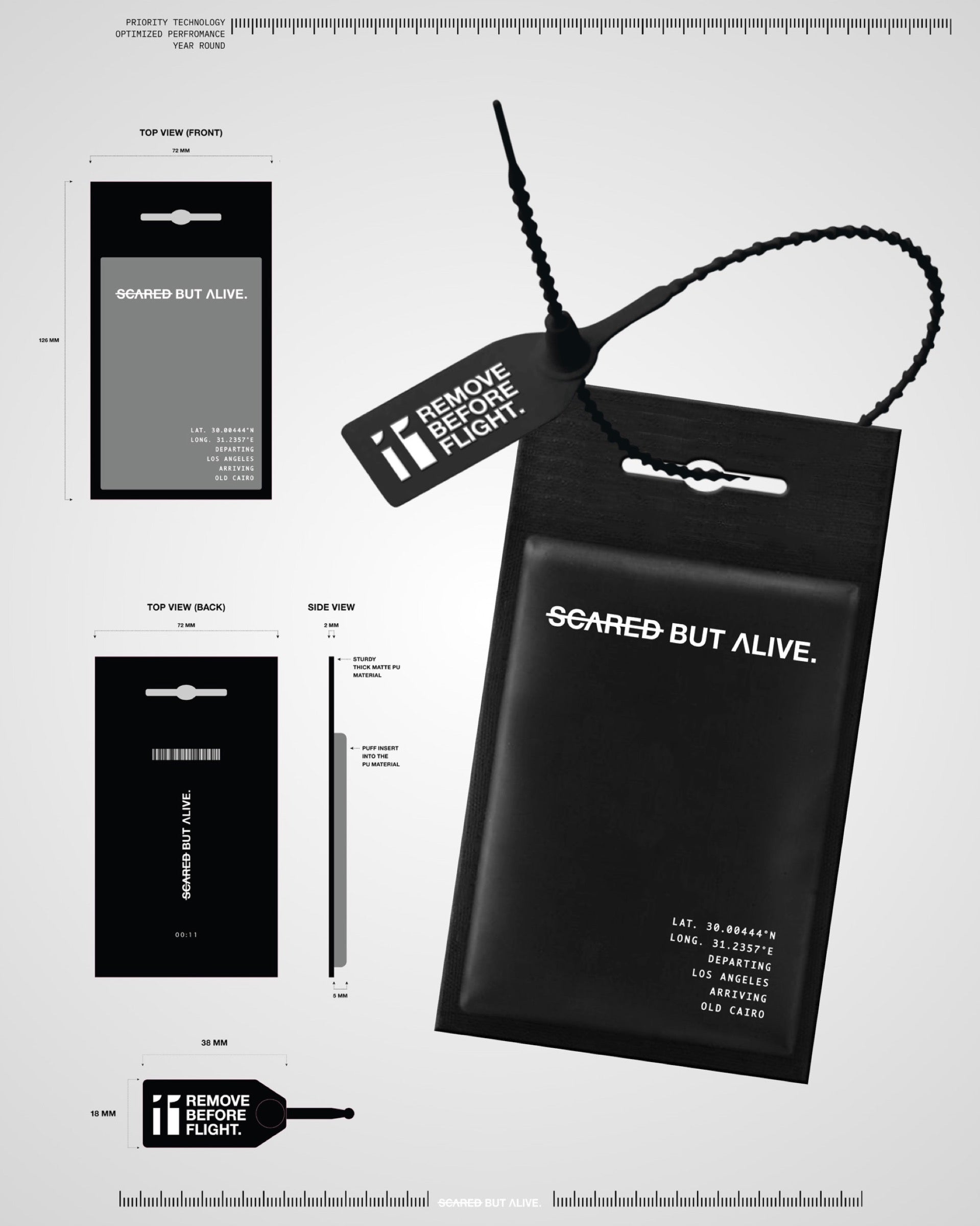 Custom hangtag specification detail