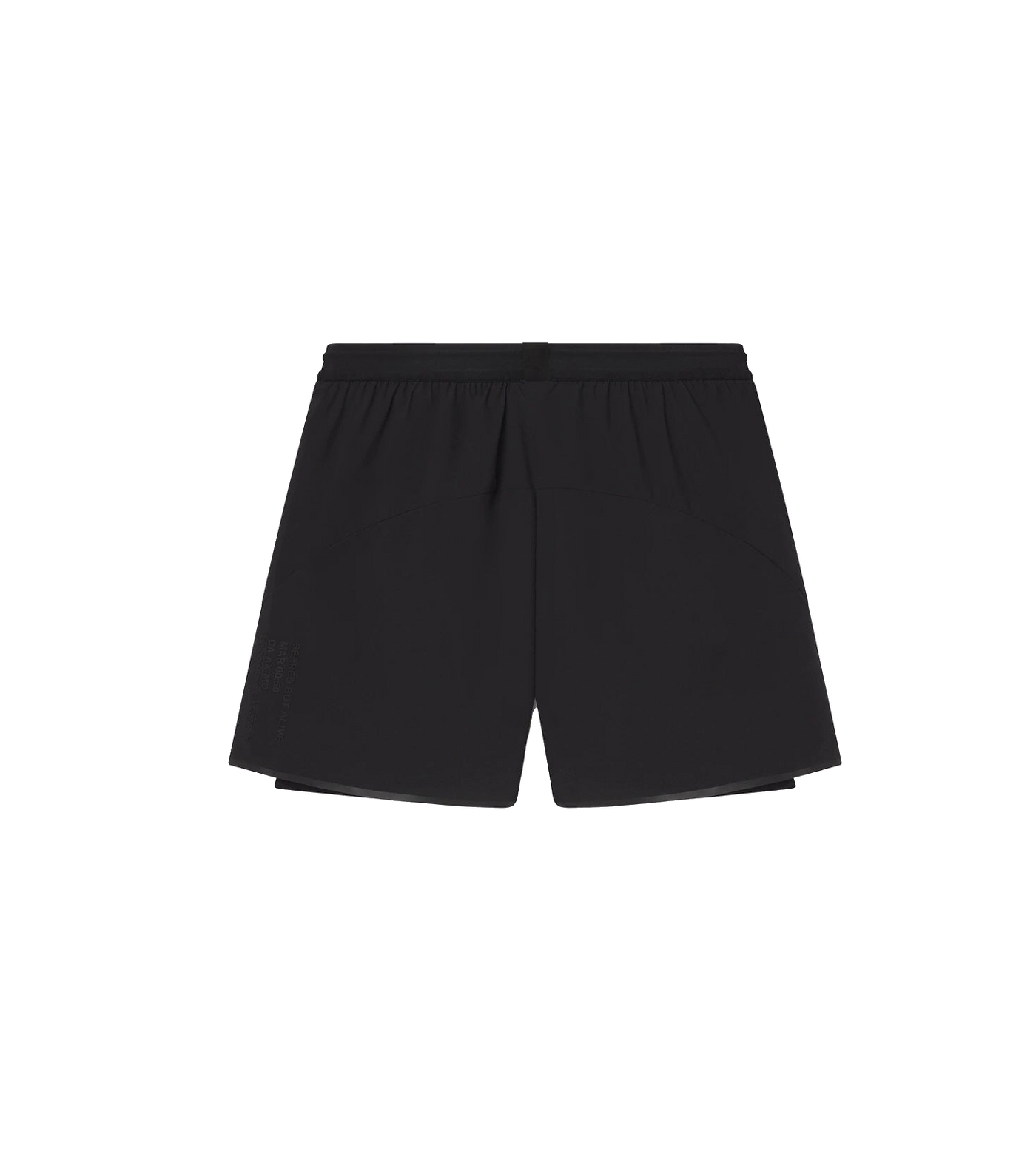 Berlin 7 inch Short Black Out back flat lay