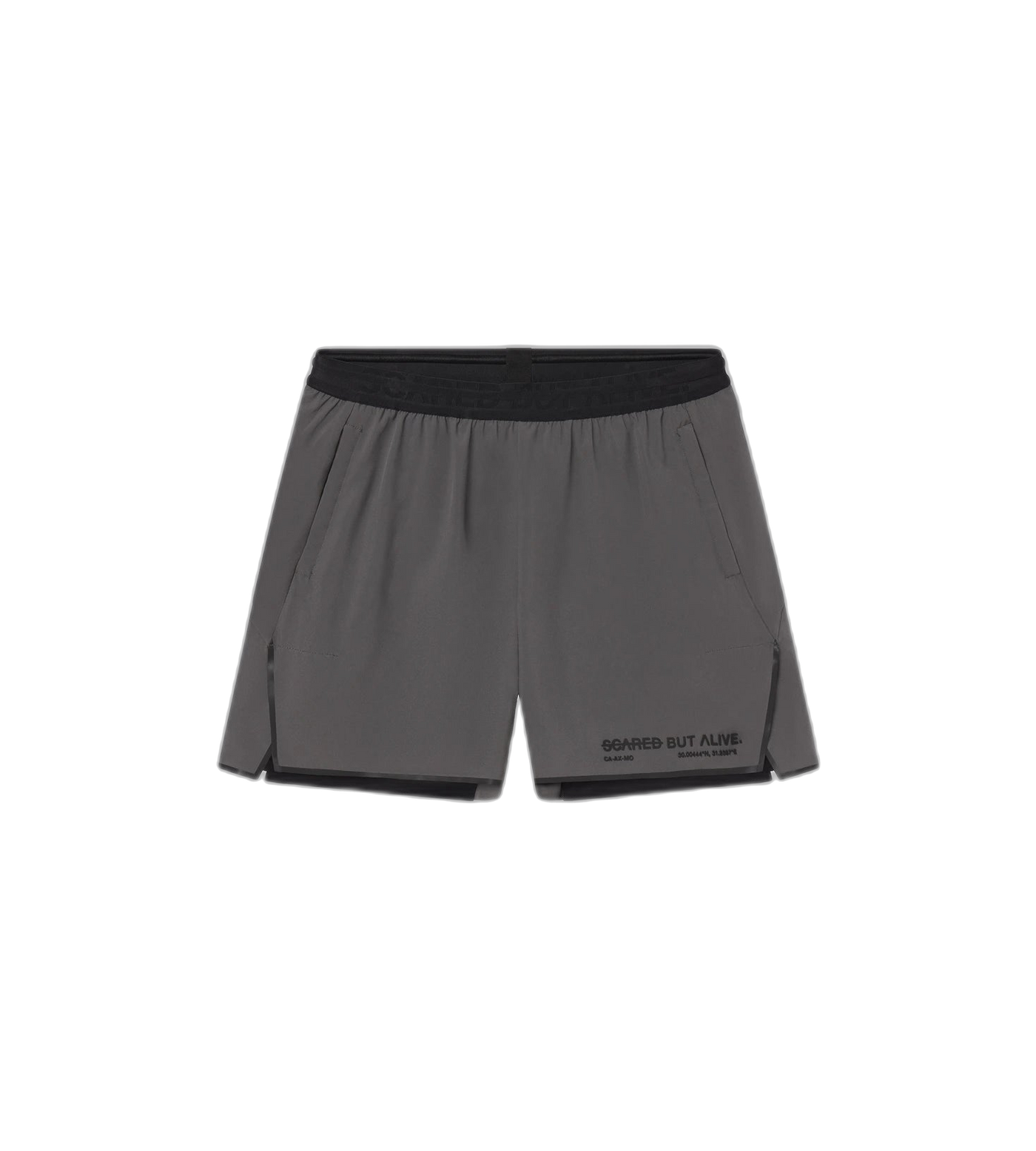 Berlin 7 inch Short Carbon Gray front flat lay