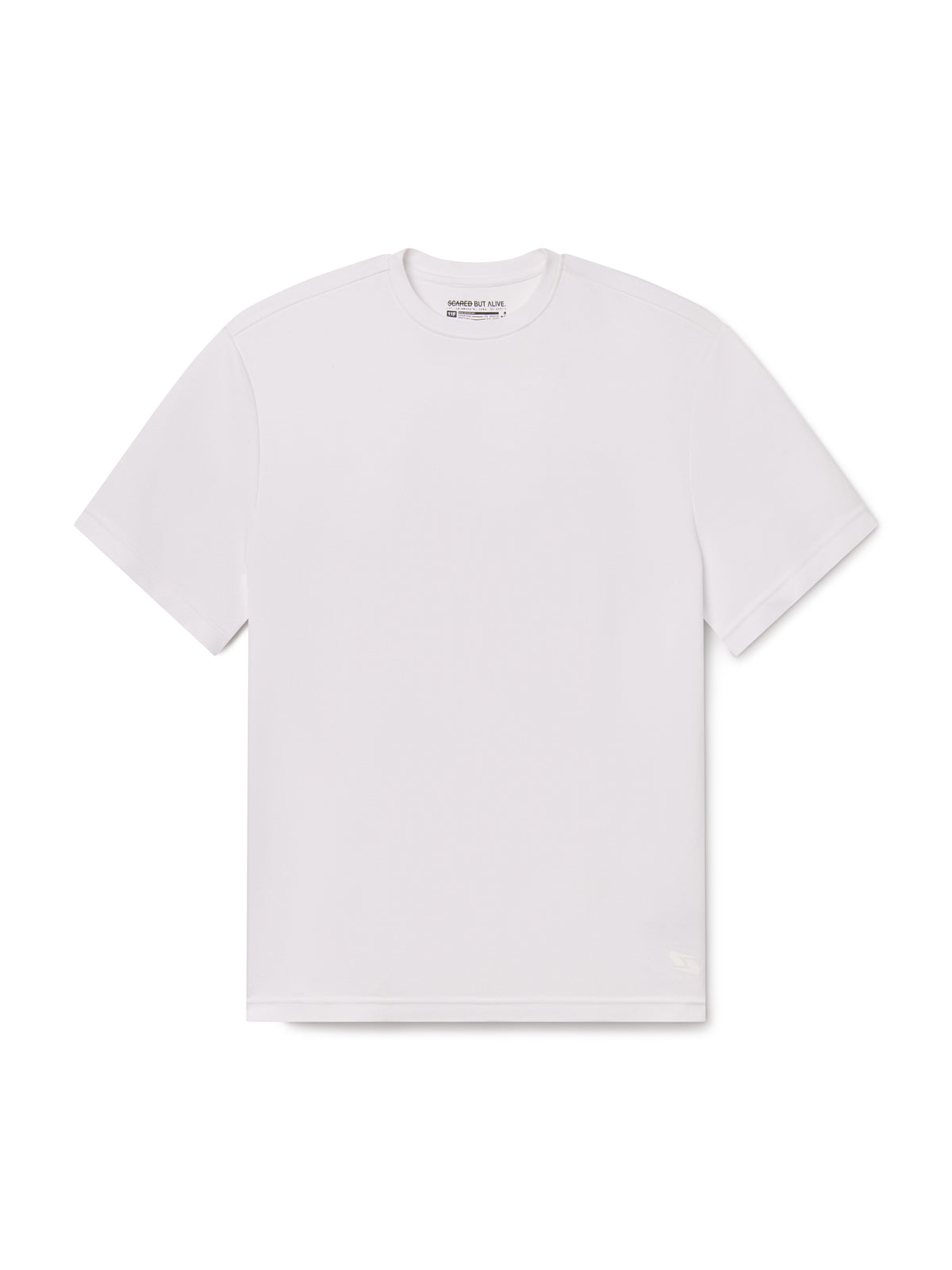 Bristol Tee White Space front flat lay