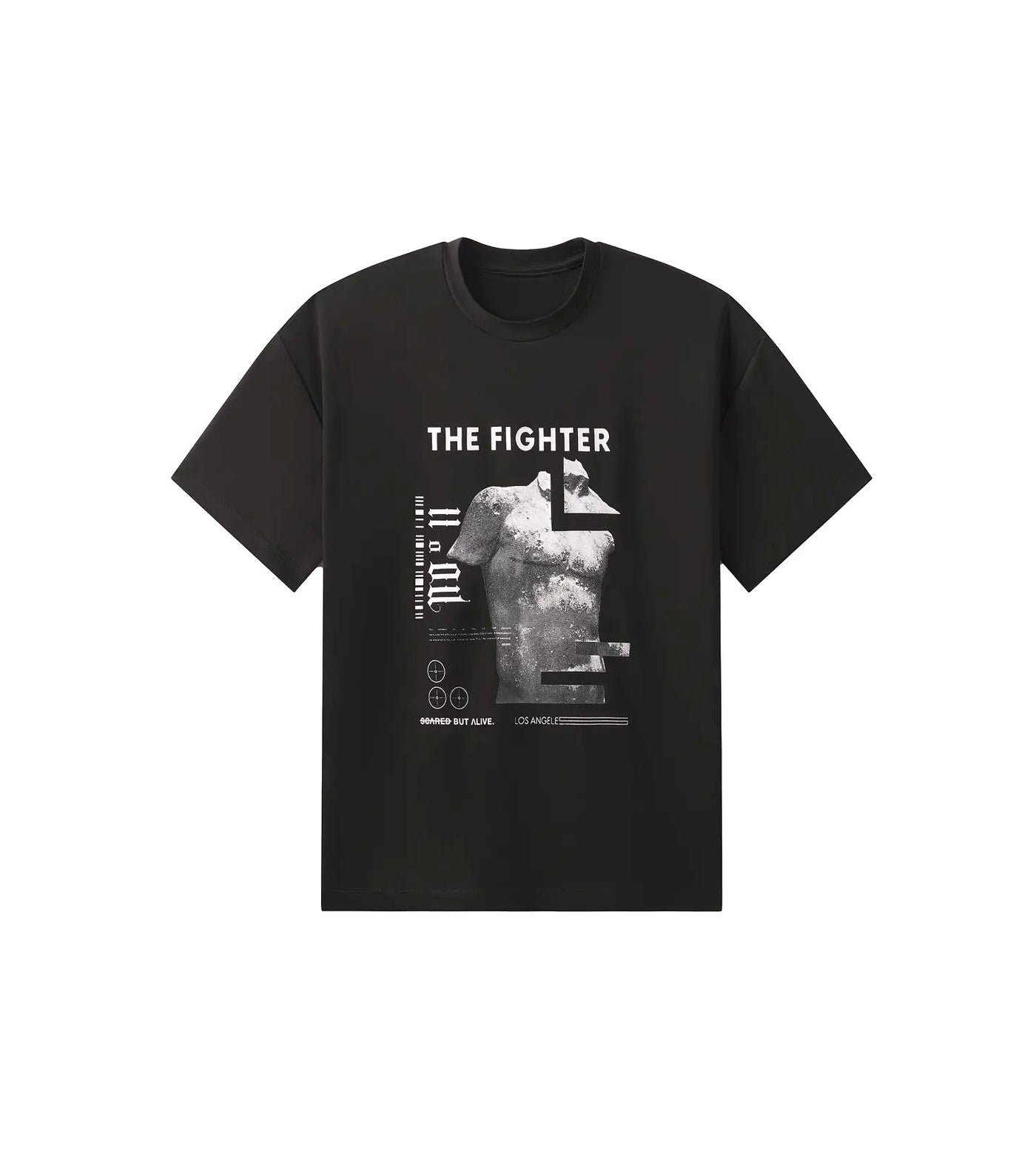 Rome Tee COMF+ Black Out front flat lay