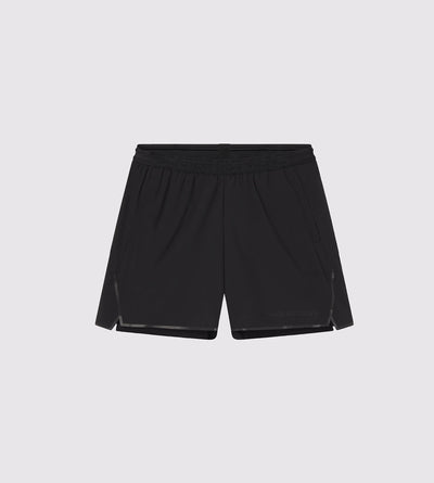 [Color: Berlin Black] a flat lay image of the Berlin Shorts, front side view