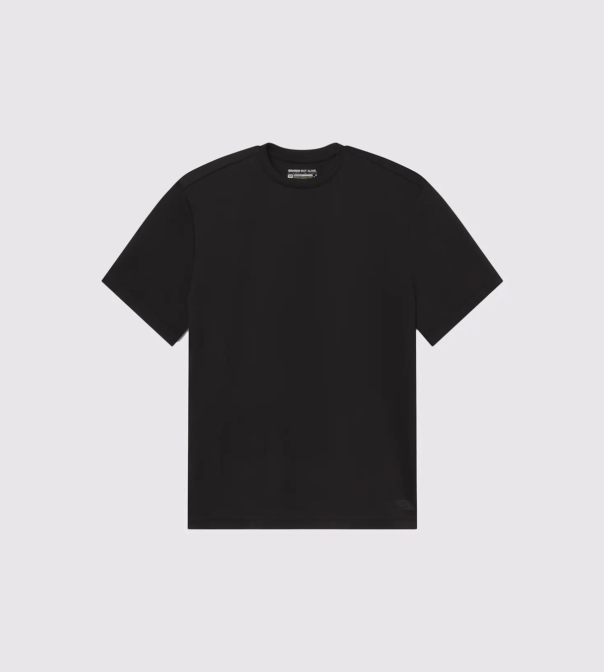 [Color: Black Out] Front flatlay image of the Bristol Tee
