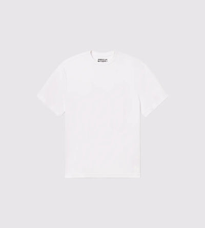 [Color: White Space] a flat lay image of the Bristol Tee, front view