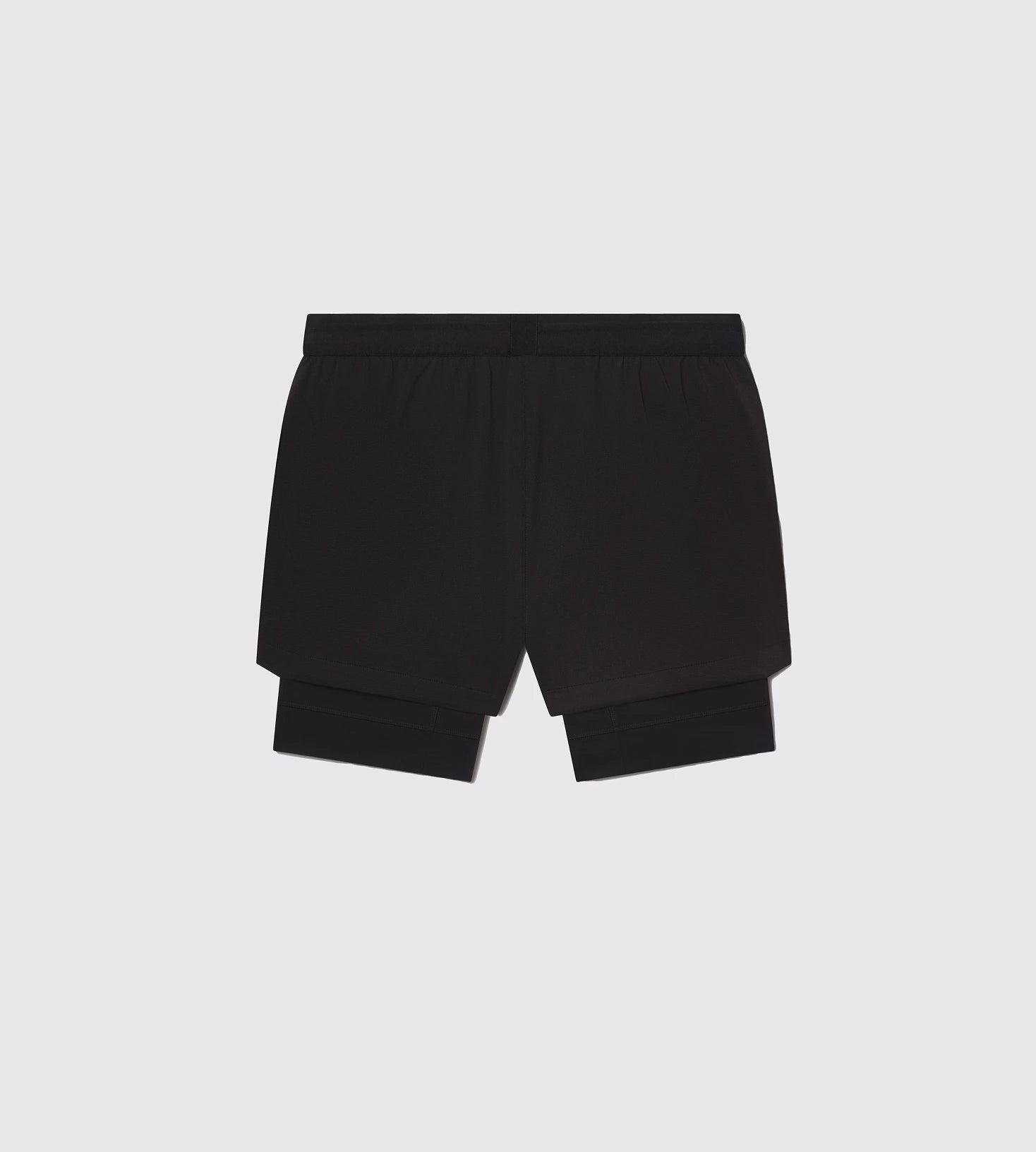 [Color: Black Out] a flat lay image of the Hawaii Shorts, back side view