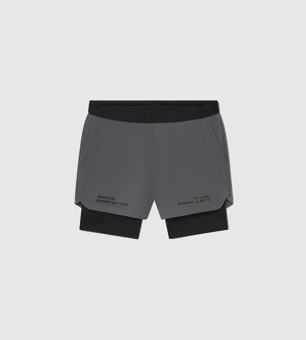 [Color: Carbon Gray] a flat lay image of the Hawaii Shorts