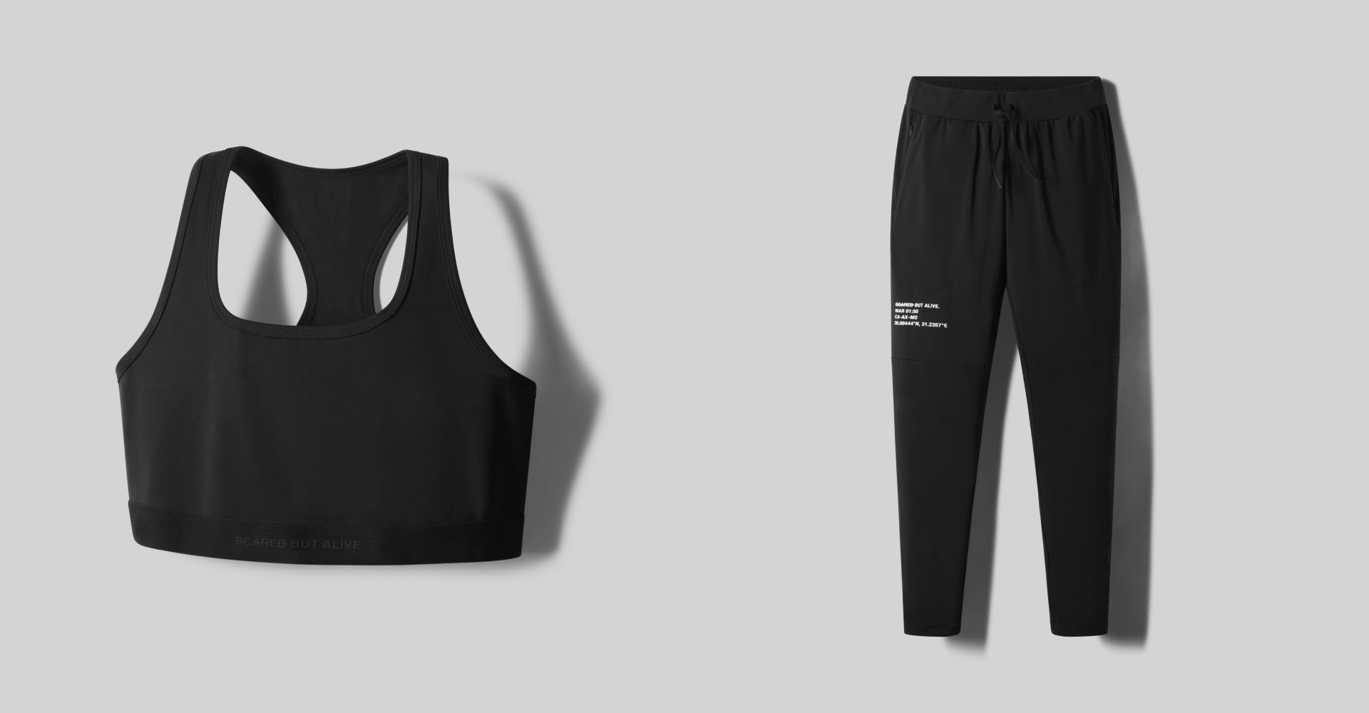 Front view of Sydney Sports Bra and Tokyo Joggers