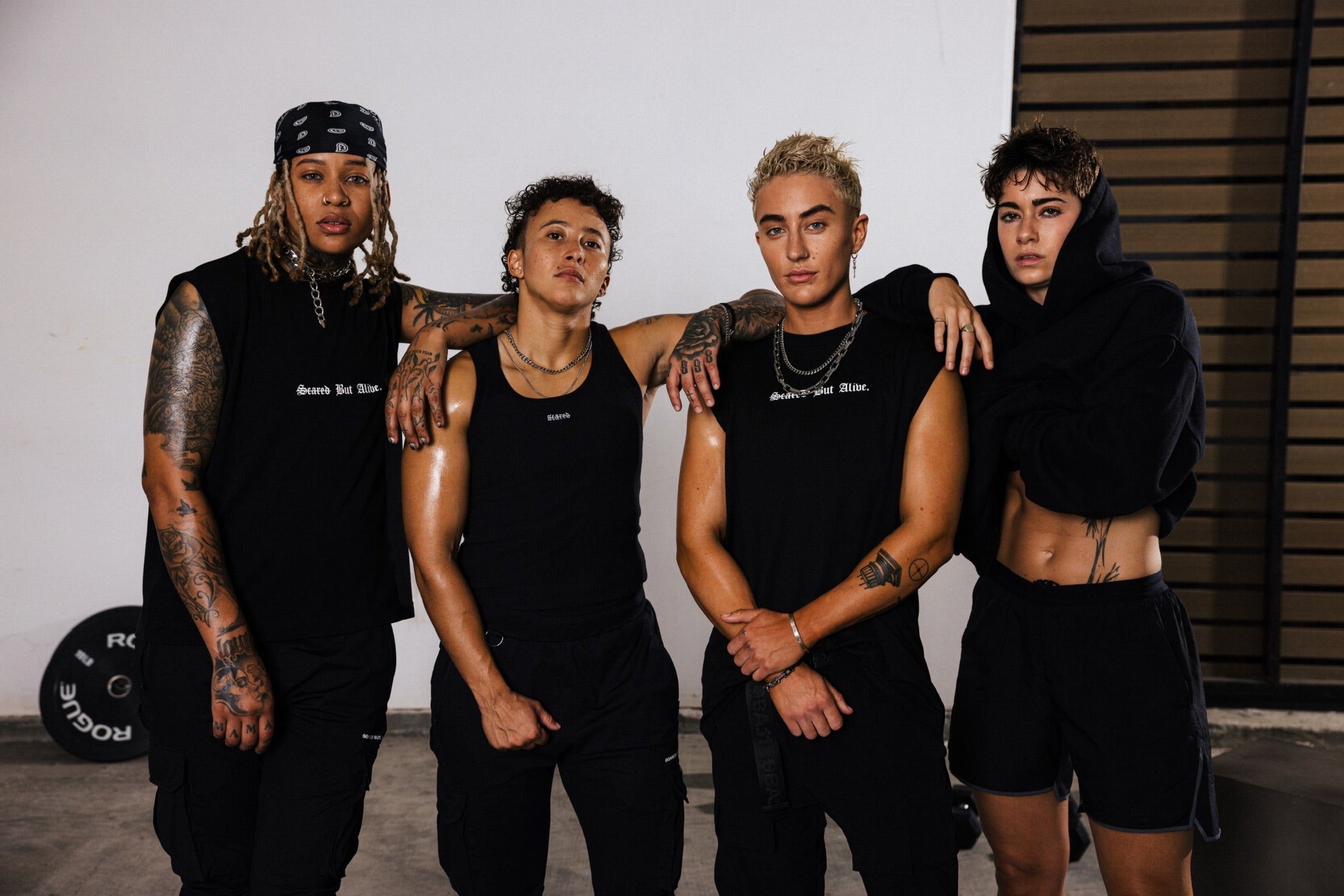 SBA squad in the gym