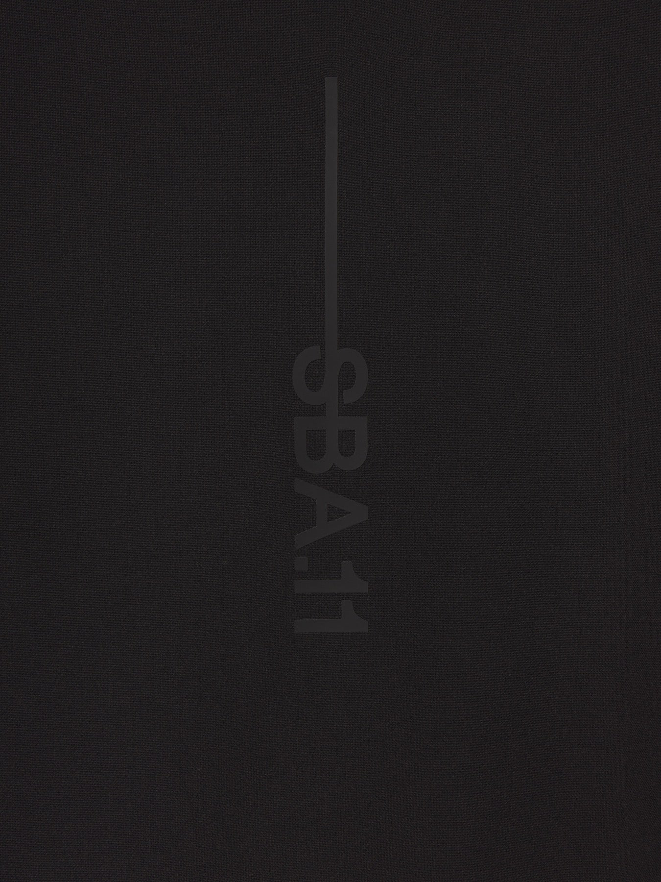 Black COMF+ fabric texture and tonal print detail