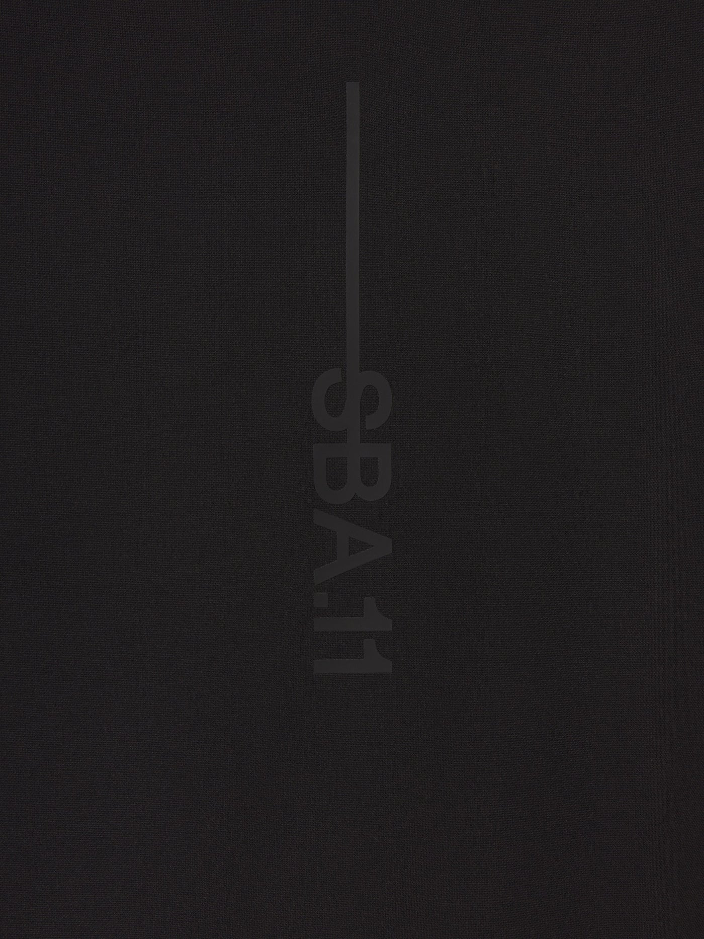 Bristol Tee - Black Out COMF+ fabric and construction flat-lay detail