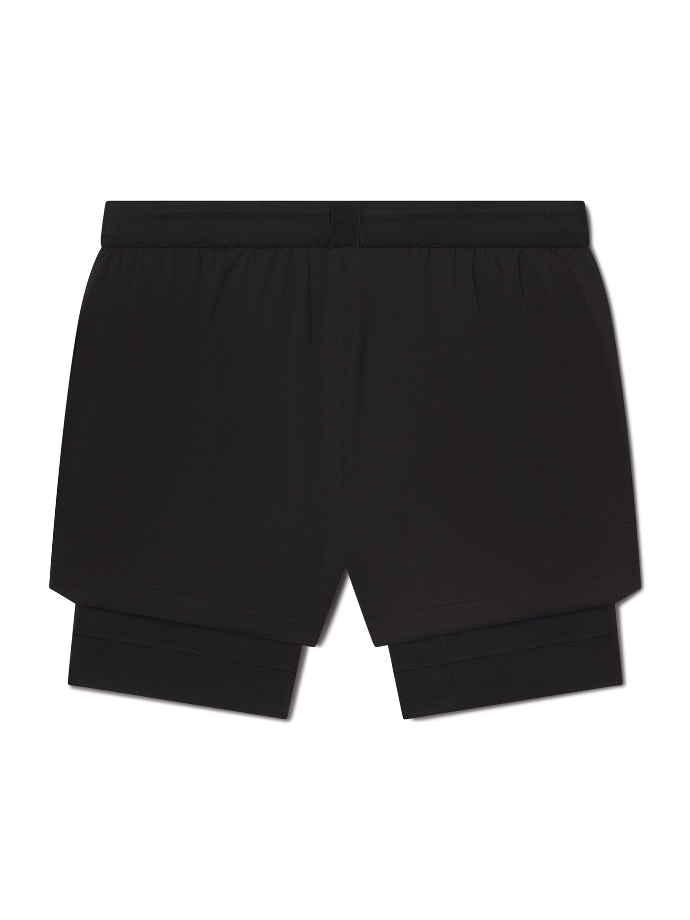 Hawaii 5 inch Short Black Out back flat lay