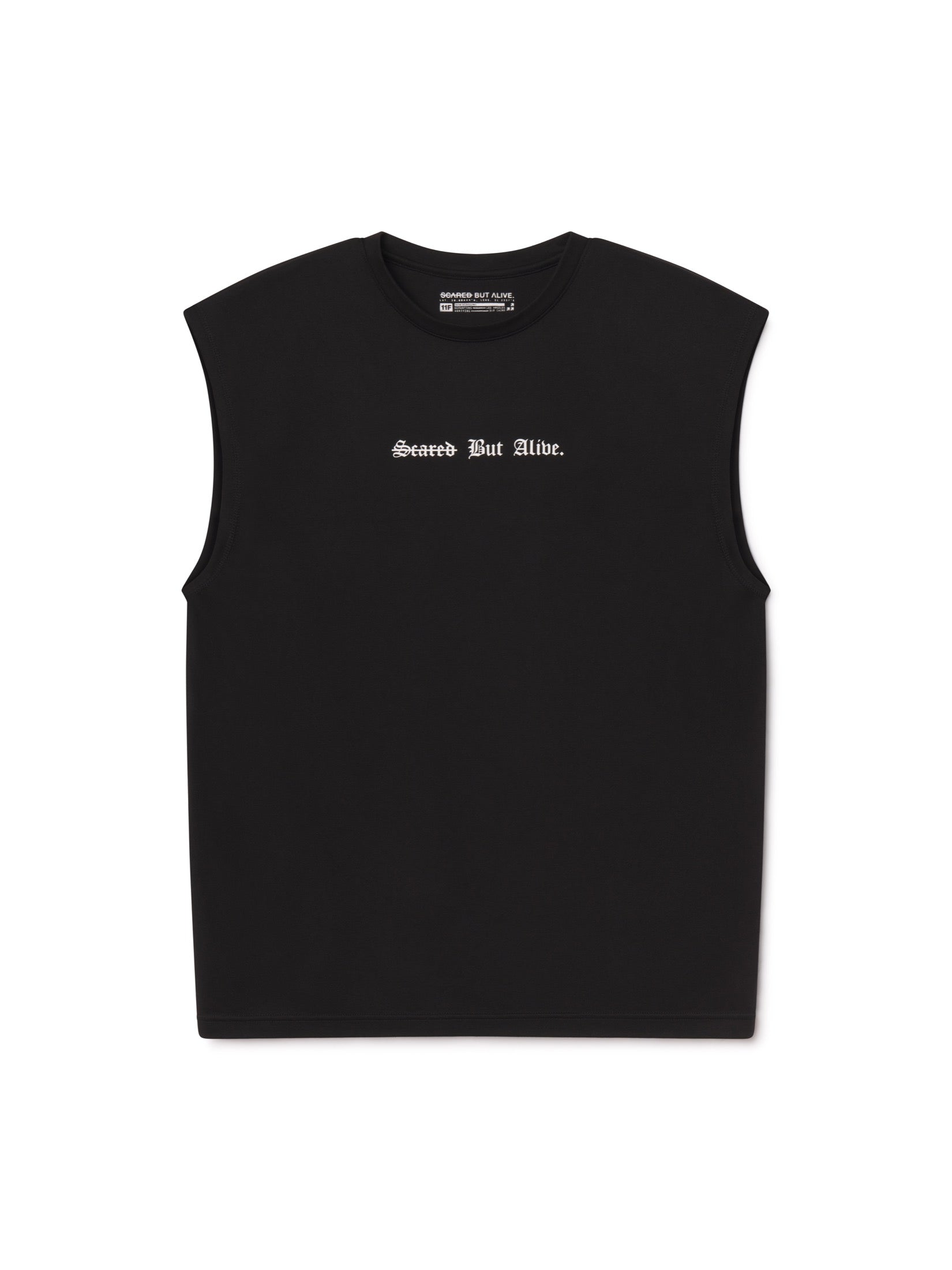 London Tank Black Out front flat lay
