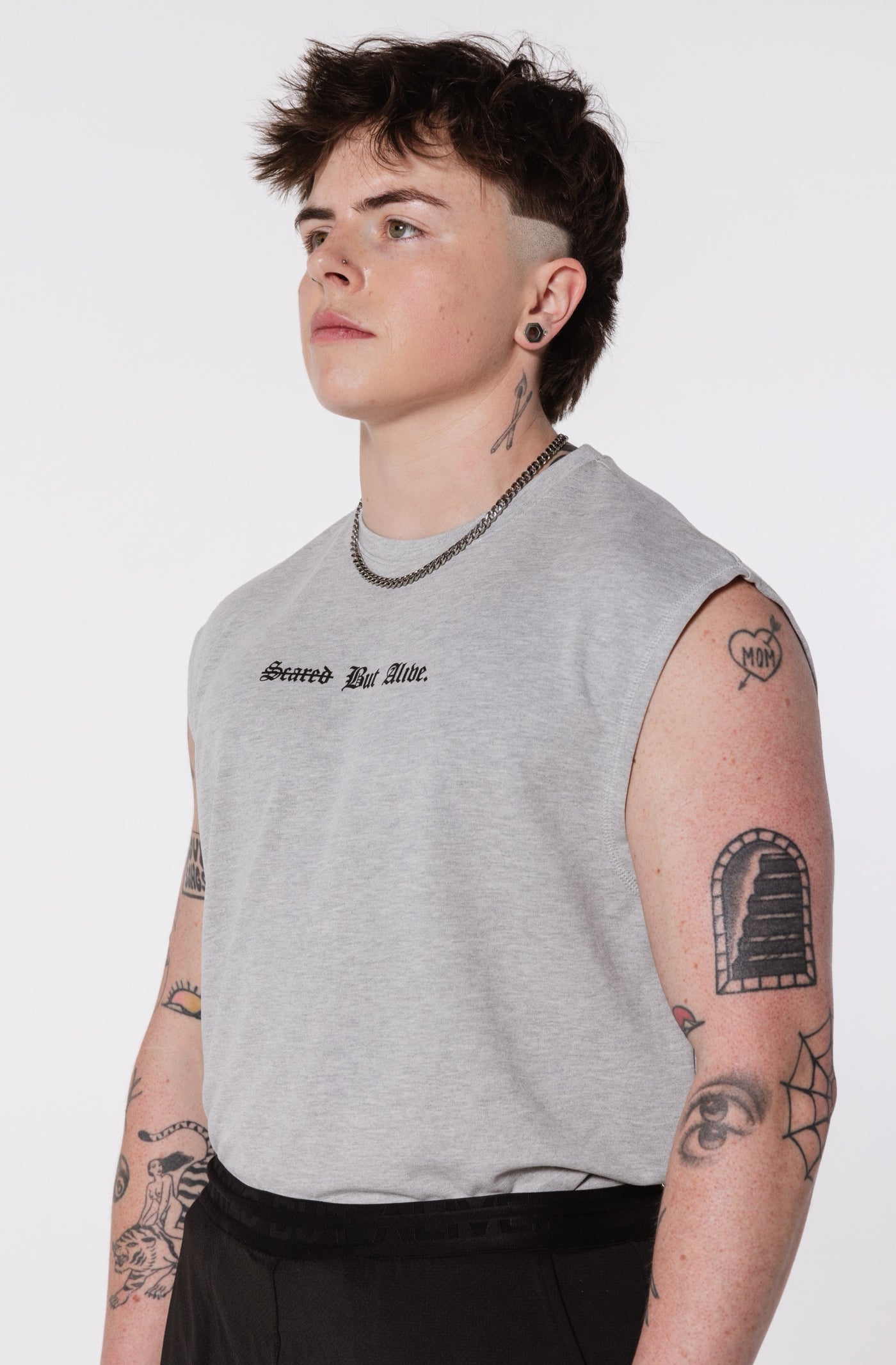 London Tank Shadow Heather angled front studio crop