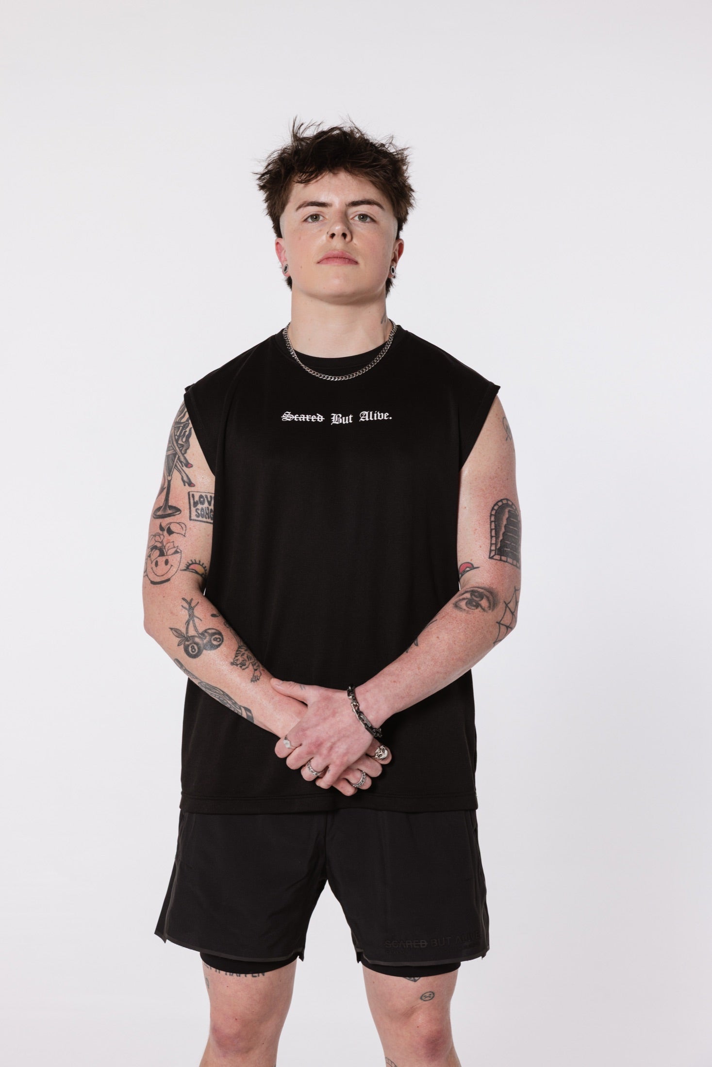 London Tank Black Out front on body