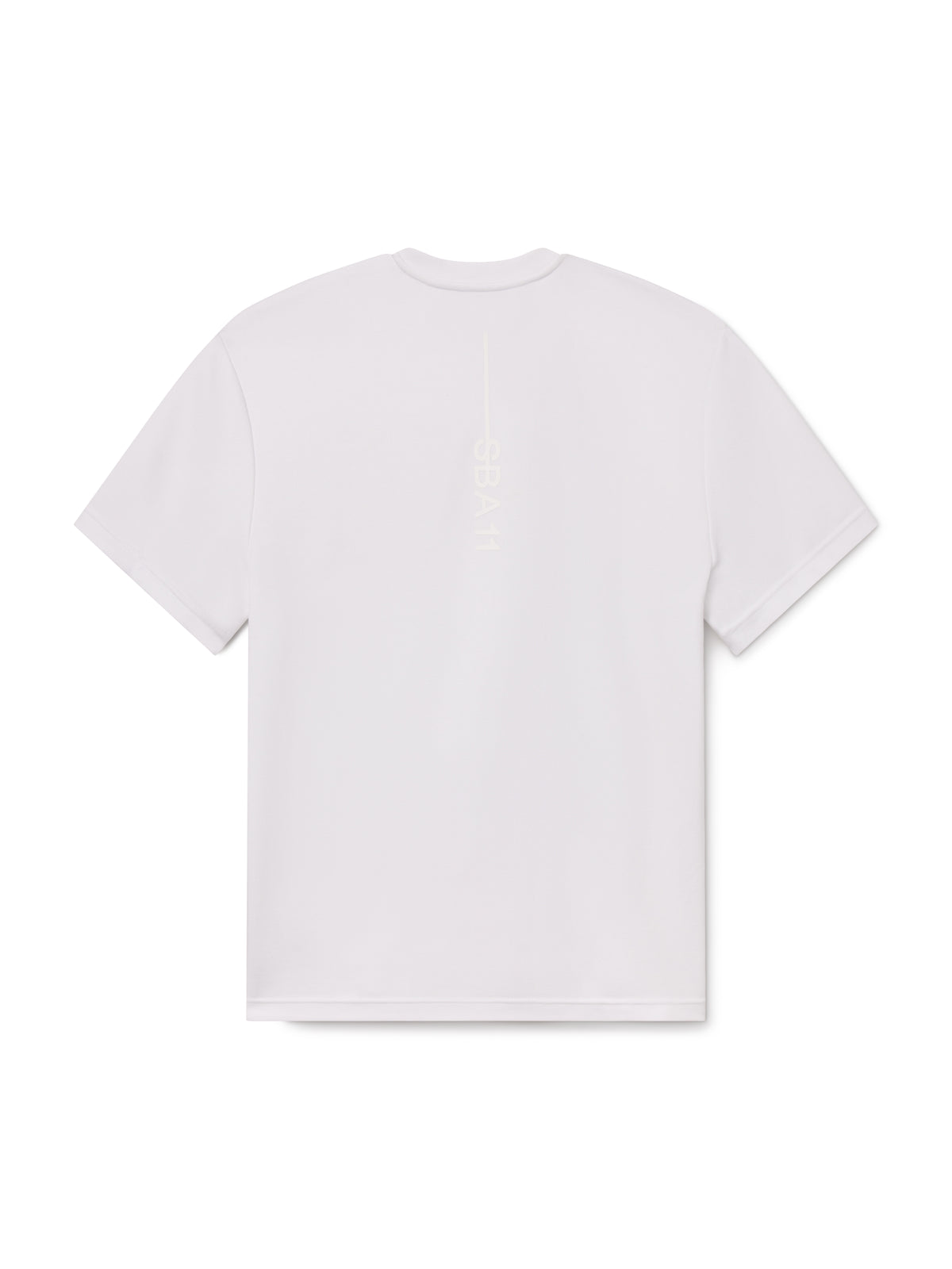 Bristol Tee White Space back flat lay