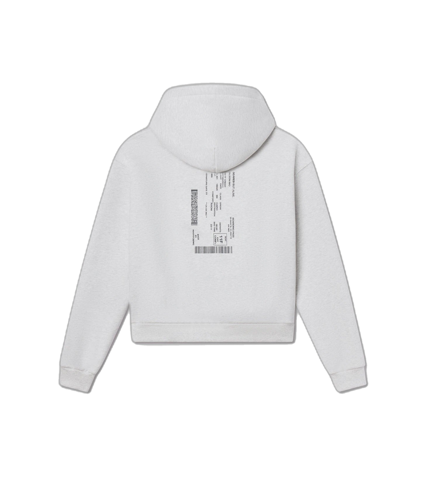 Los Angeles Hoodie Gray Matter back flat lay