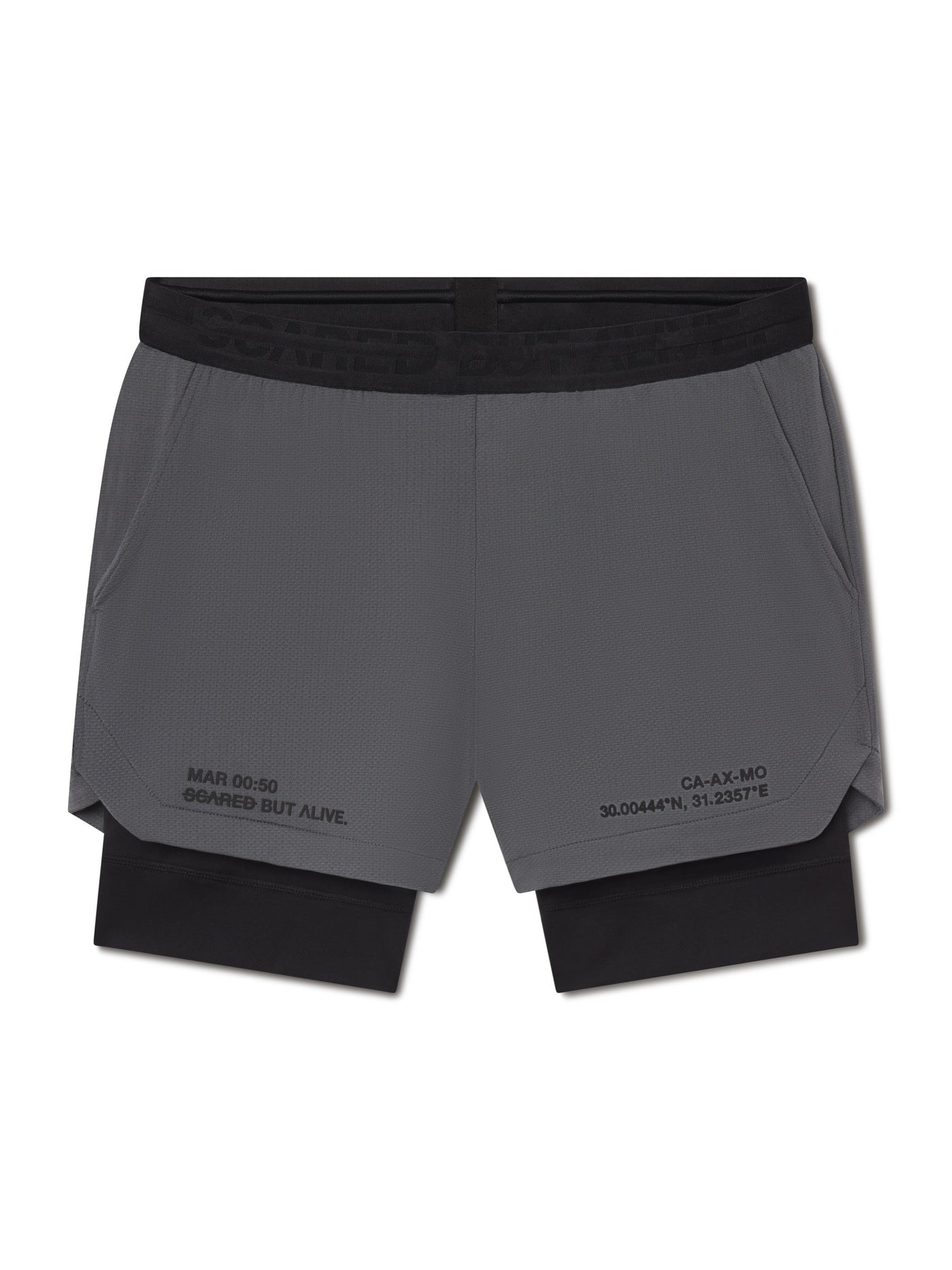 Hawaii 5 inch Short Carbon Gray front flat lay