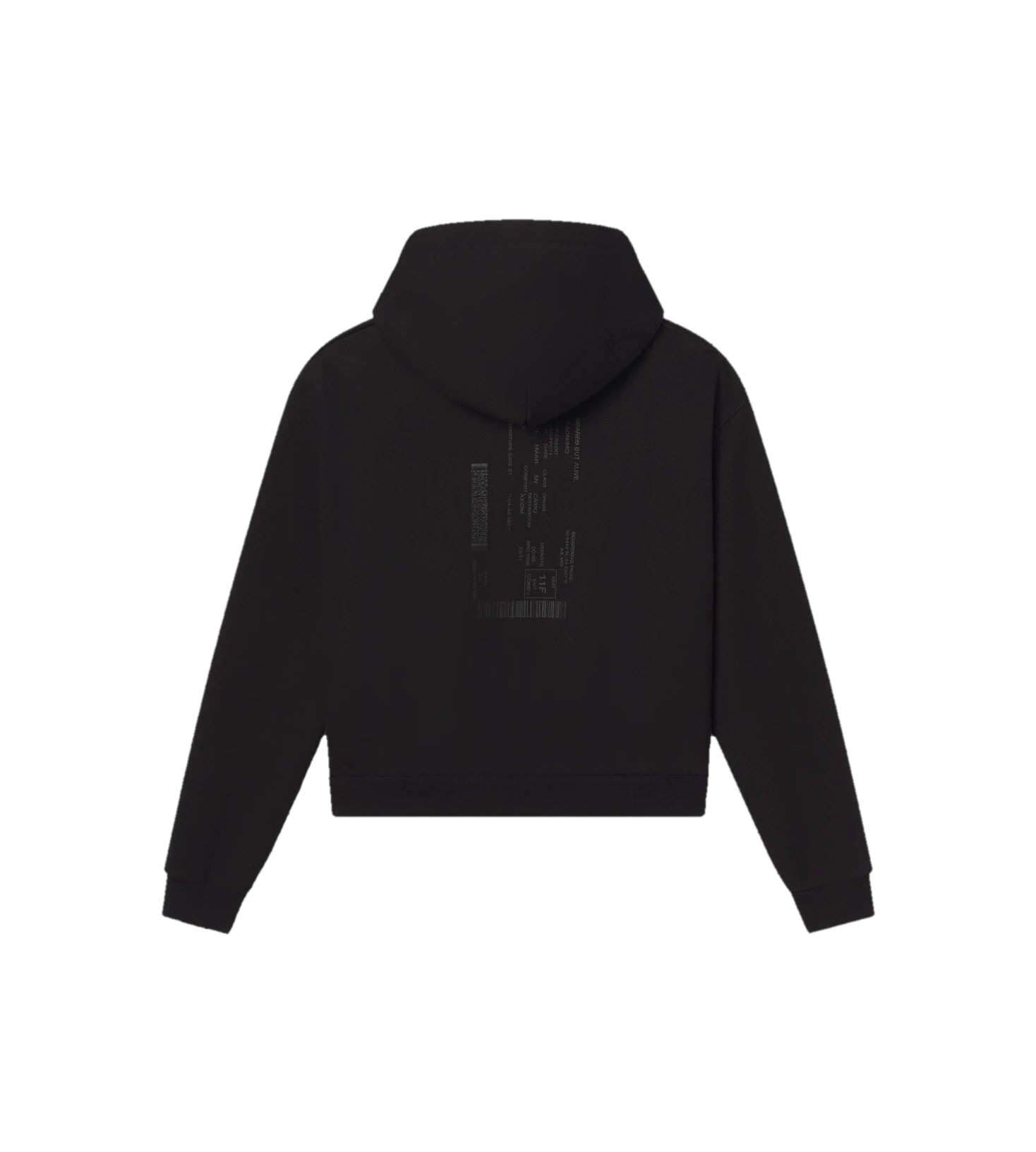 Los Angeles Hoodie Black Out back flat lay